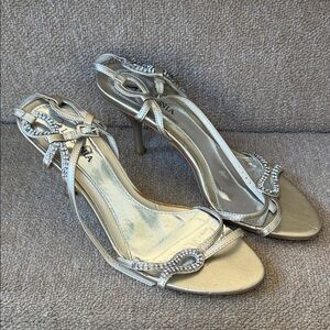 Lasonia Women's Glamorous Gold Strappy Heels